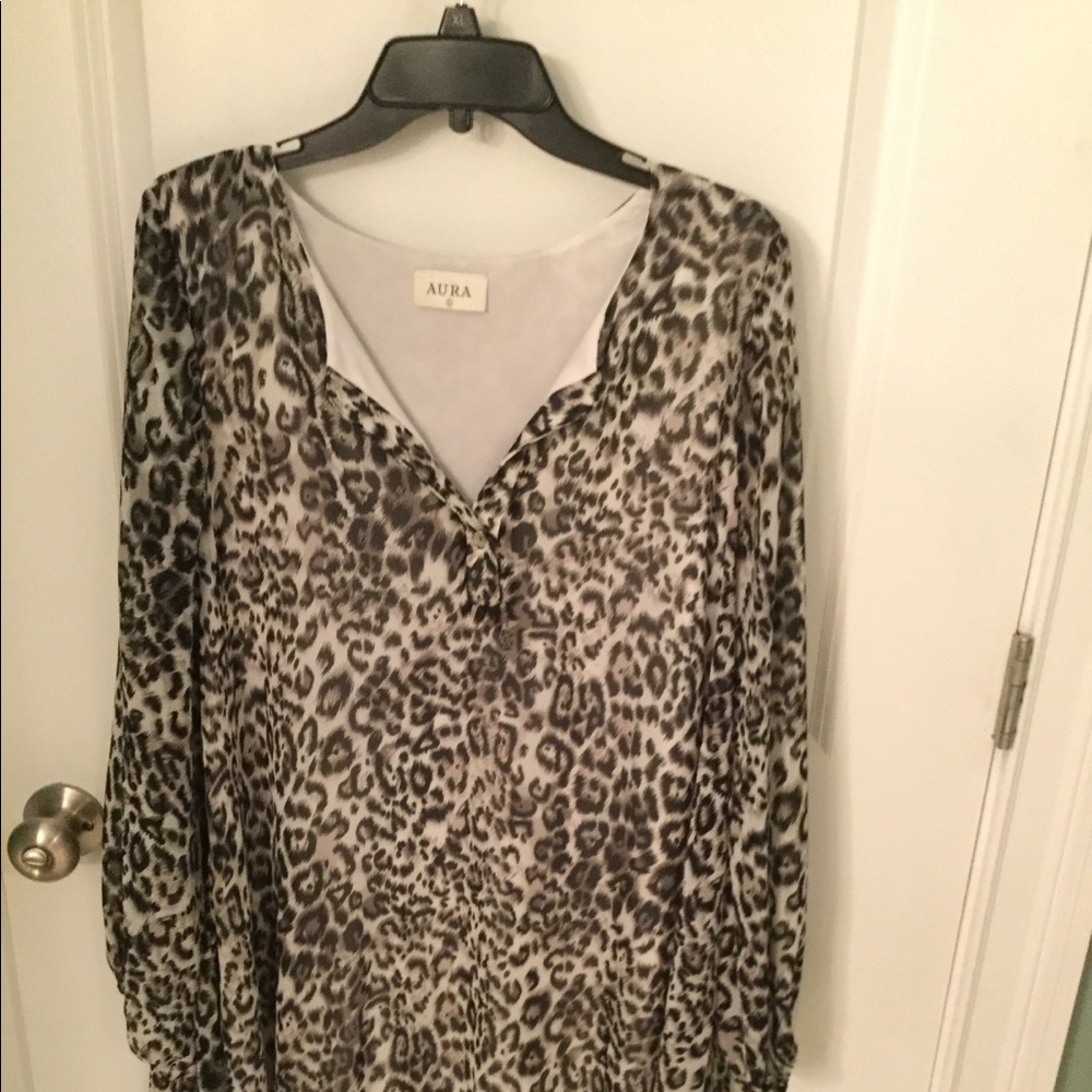 Black and white animal print dress